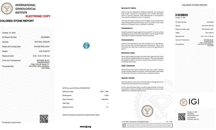 Glamorous 5.03ct Zircon and Diamonds Double Halo Cocktail Ring in 18k White Gold - IGI Certified