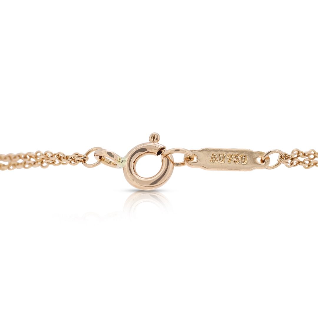 Gorgeous 0.18ct Natural Diamond Tiffany & Co. Bracelet in 18K Rose Gold