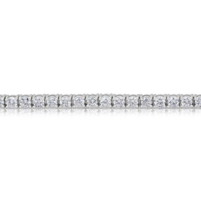 IGI Certified 2.88ct Diamonds Tennis Bracelet in 18k White Gold