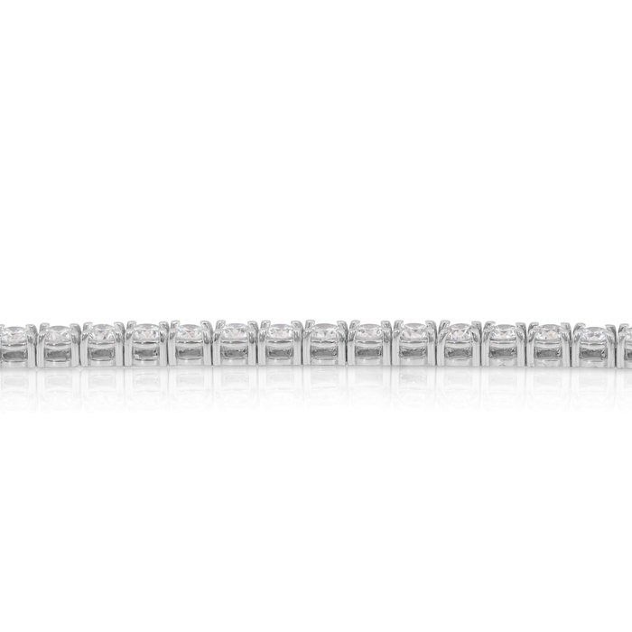 IGI Certified 3.88ct Diamonds Tennis Bracelet in 18k White Gold