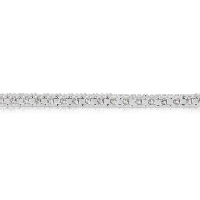 IGI Certified 4.03ct Diamonds Bracelet in 18k White Gold