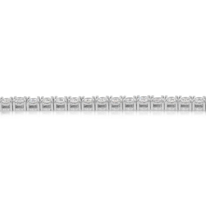 IGI Certified 4.03ct Diamonds Bracelet in 18k White Gold