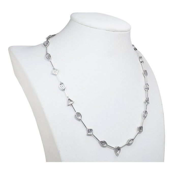 IGI Certified 4.86ct Diamonds Necklace in 18k White Gold