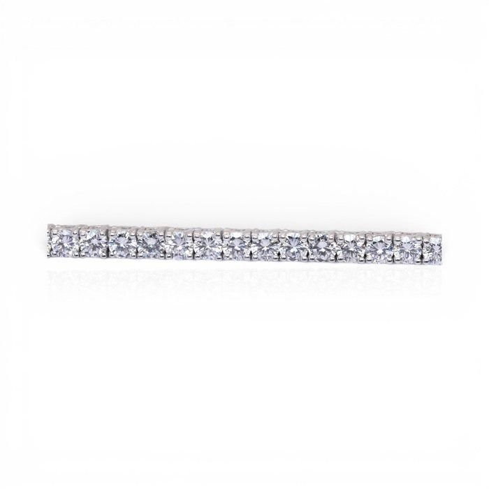 IGI-zertifiziertes 5,88 Karat Diamanten-Tennisarmband in 18 Karat Weißgold