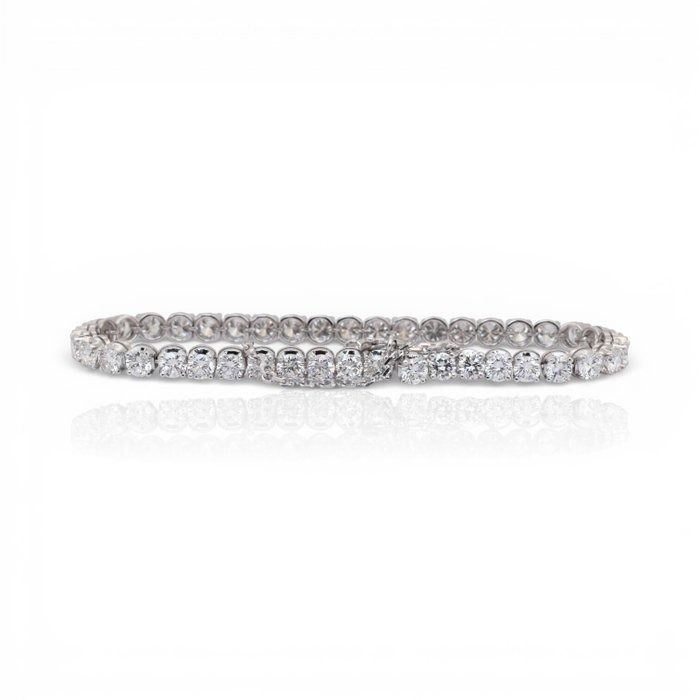 IGI Certified 8.88ct Diamonds Bracelet in 14k White Gold