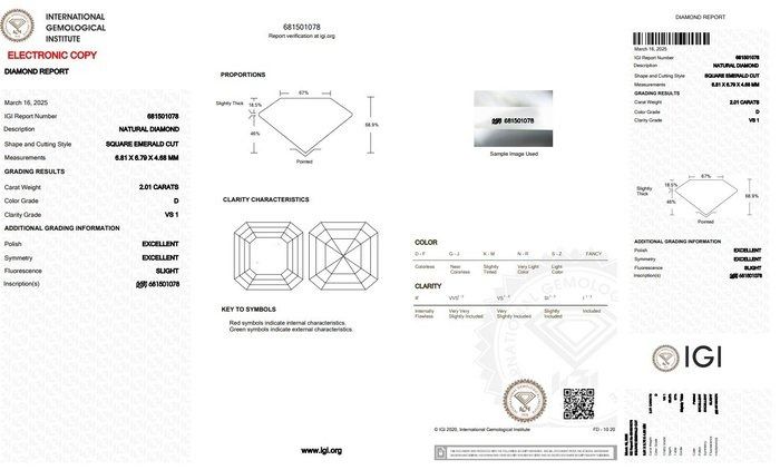 Luminous 2.70ct Diamonds Ring in 18k White Gold - IGI Certified