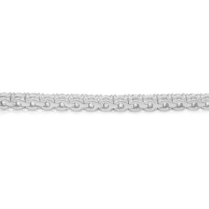 Luxurious 7.35ct Diamonds Tennis Bracelet in 18k White Gold - IGI Certified
