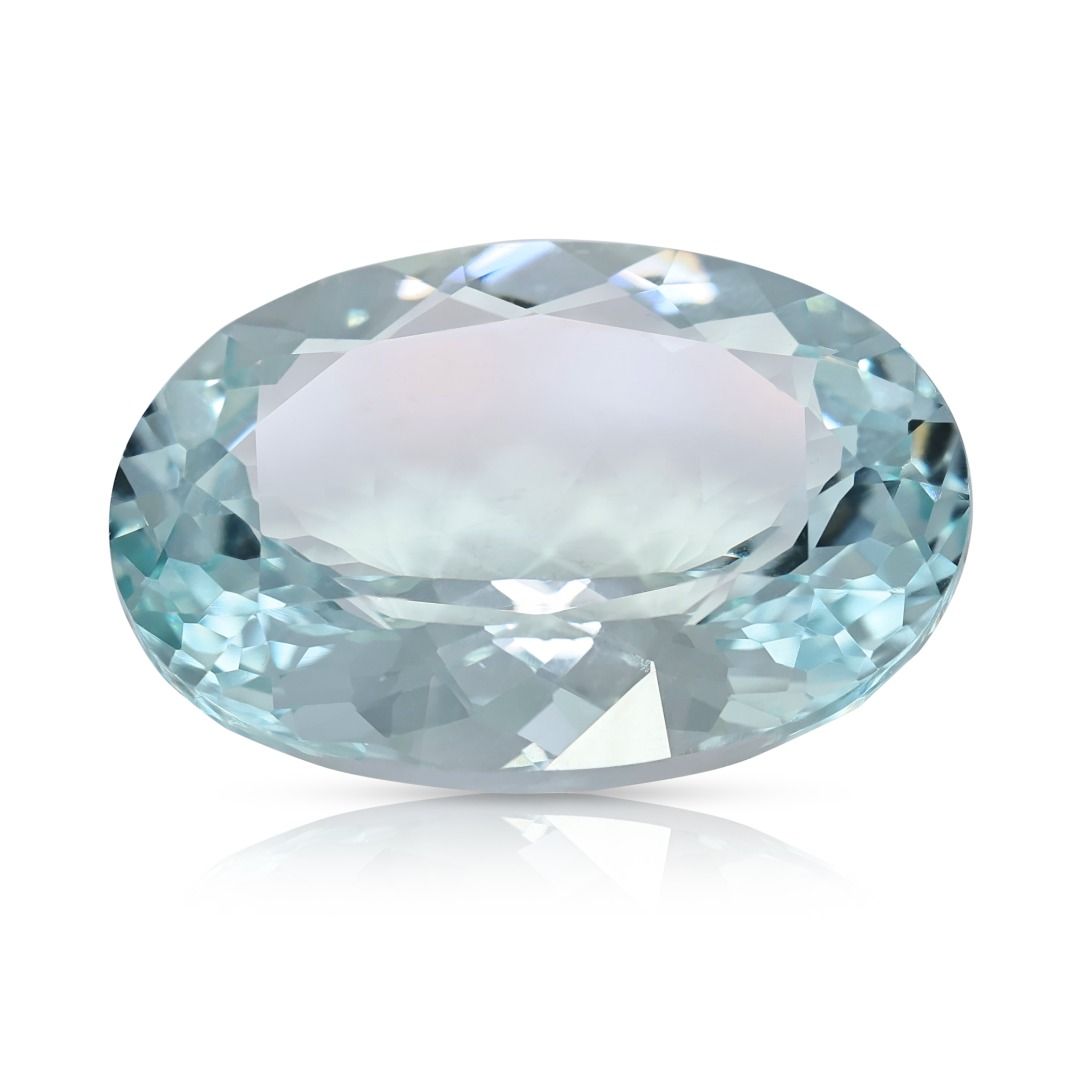 Magnificent 21.26ct Light Blue Oval Aquamarine Loose Gemstone
