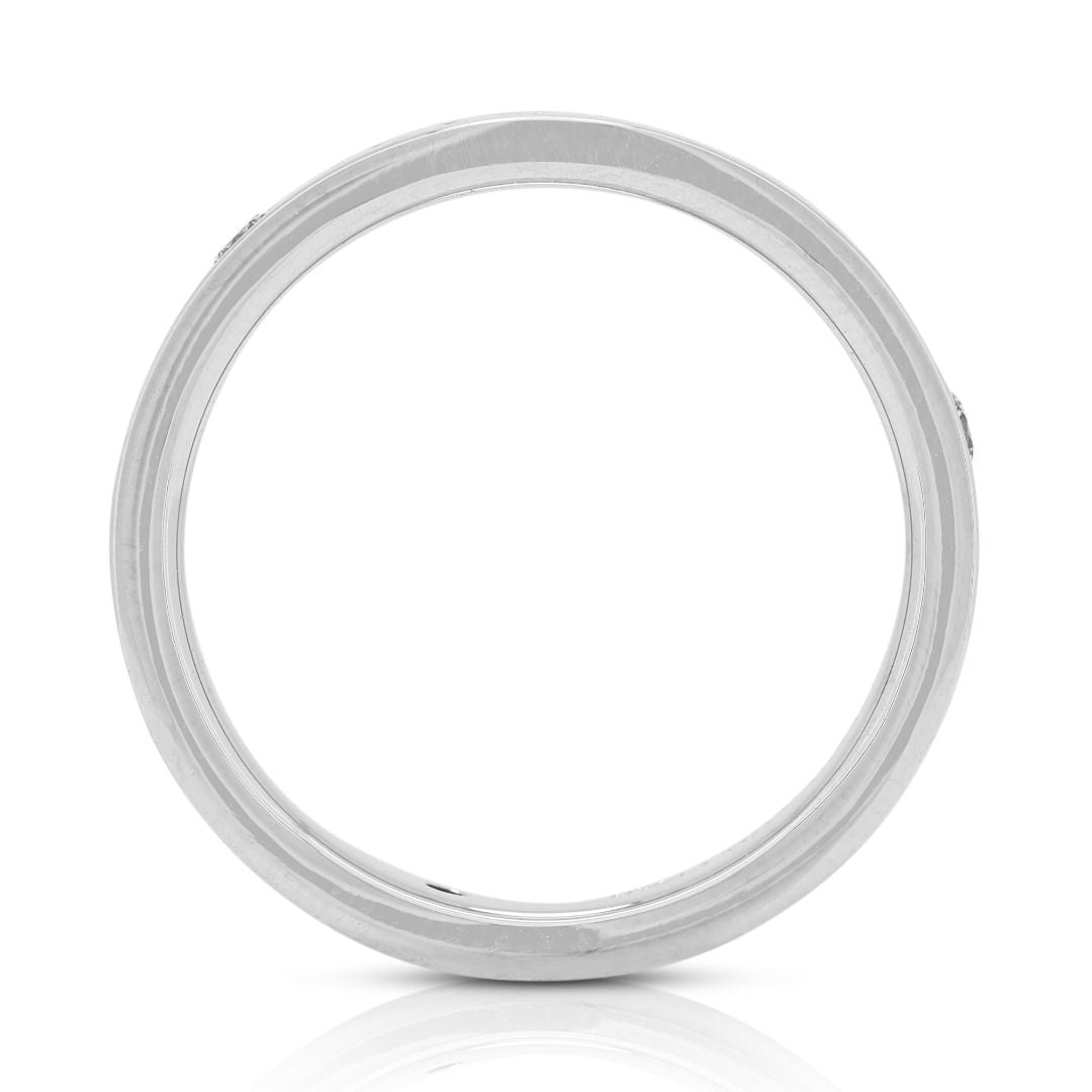 Modest 0.05ct Diamond Platinum Ring by Tiffany & Co.