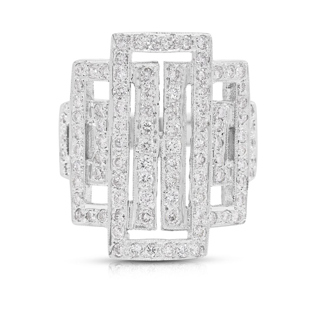 Power Sparkle 1.23ct Diamond Ring in 14K White Gold