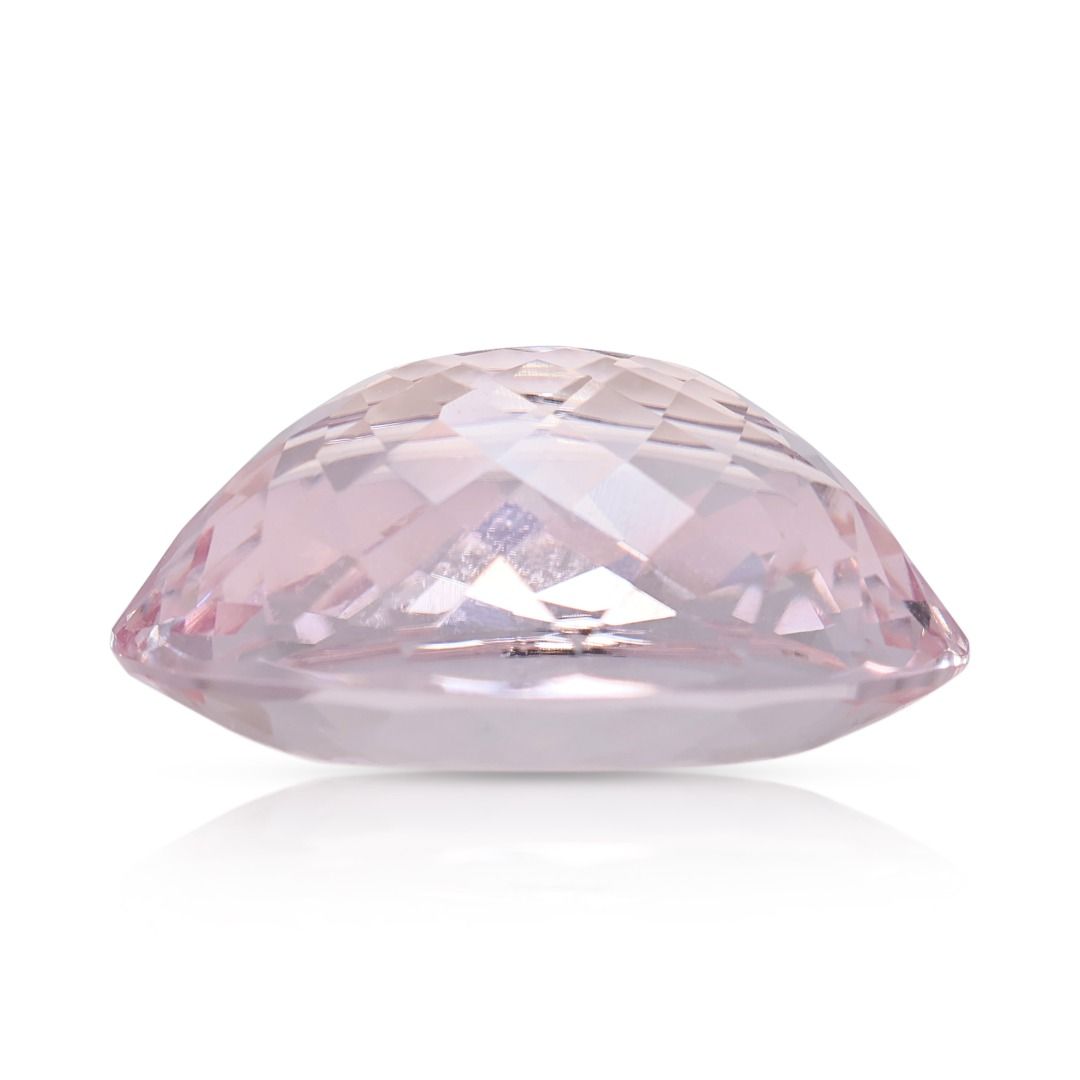 Radiant 8.70ct Oval Morganite Collector’s Gemstone
