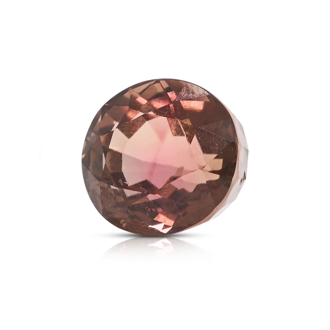Rare 7.95ct Oval Brownish Purple Tourmaline Loose Gemstone with NGI Certificate