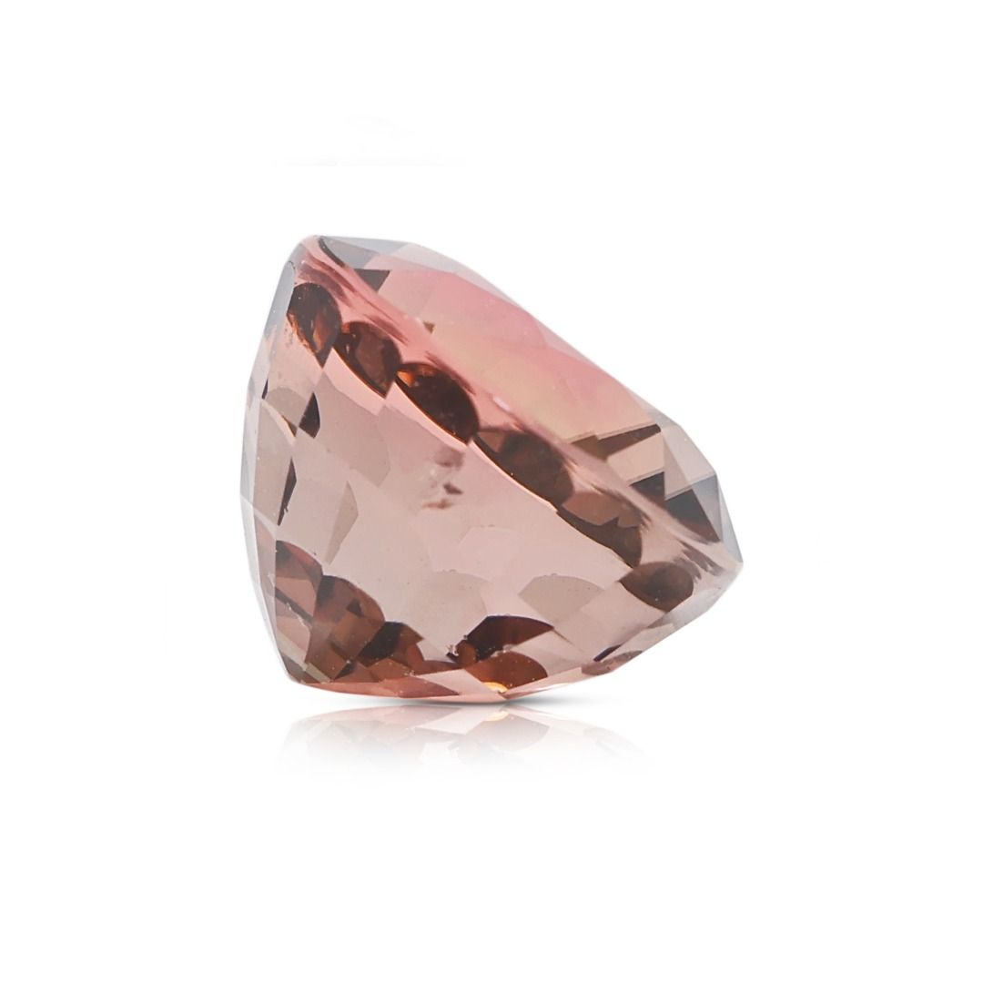 Rare 7.95ct Oval Brownish Purple Tourmaline Loose Gemstone with NGI Certificate