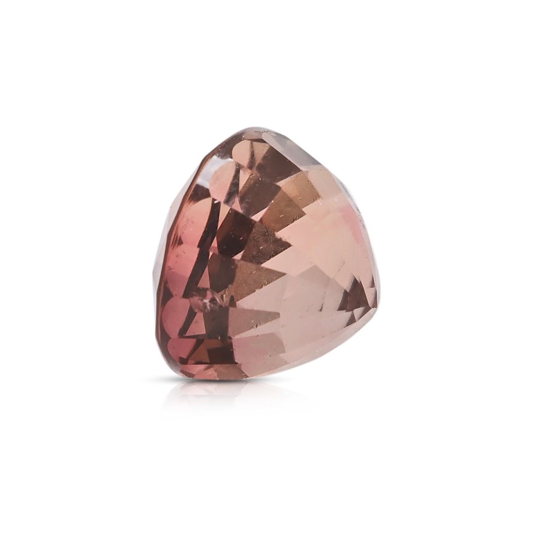 Rare 7.95ct Oval Brownish Purple Tourmaline Loose Gemstone with NGI Certificate