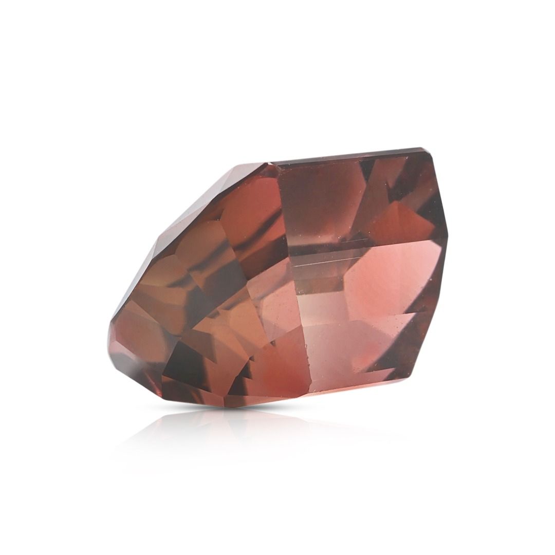 Rare 9.25ct Bi-Color Cushion Cut Natural Tourmaline Loose Gemstone with NGI Certificate