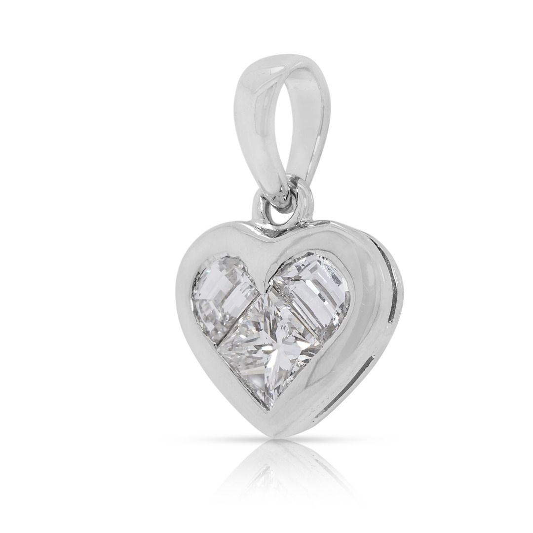 Refined 0.32ct Diamond Pendant in 18K White Gold