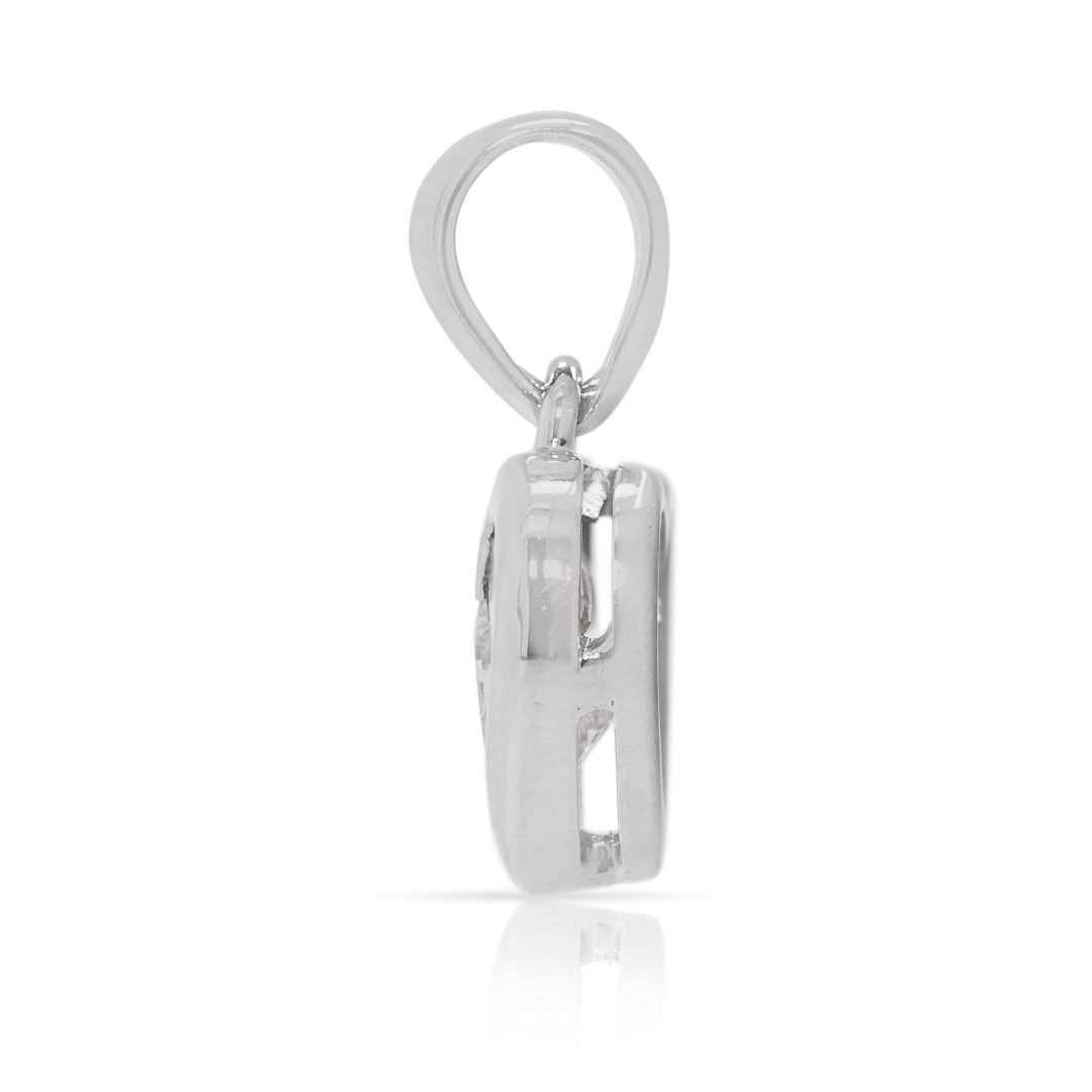 Refined 0.32ct Diamond Pendant in 18K White Gold