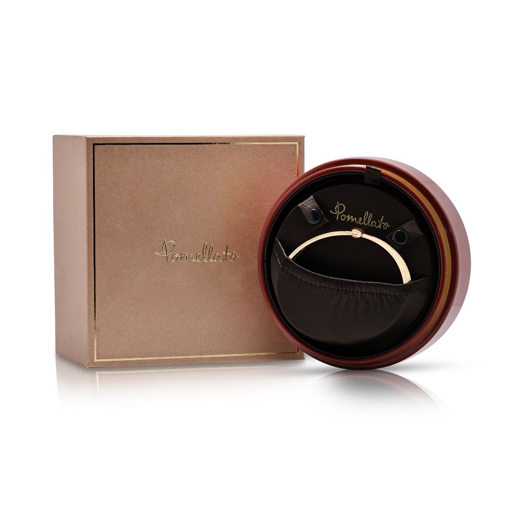 Sleek 0.90ct Diamond Pomellato Together Bangle in 18K Two-Tone Gold (New) With Box and Certificate