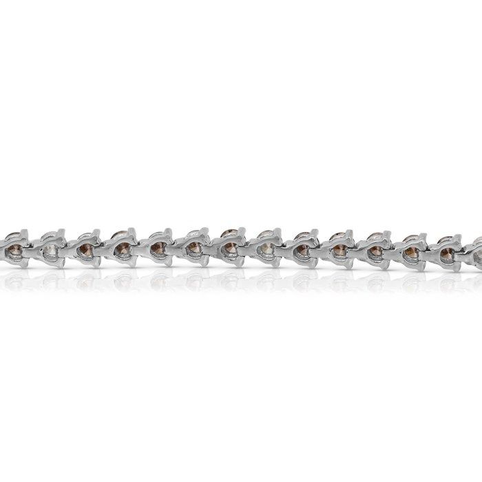 Sophisticated 6.25ct Diamonds Bracelet in 18k White Gold - IGI Certified