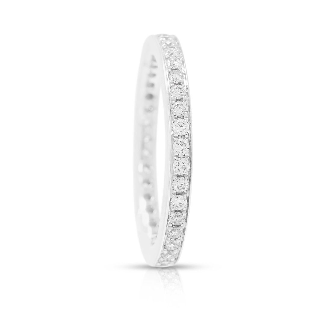 Sparkling 0.38ct Diamond Eternity Ring in 18K White Gold