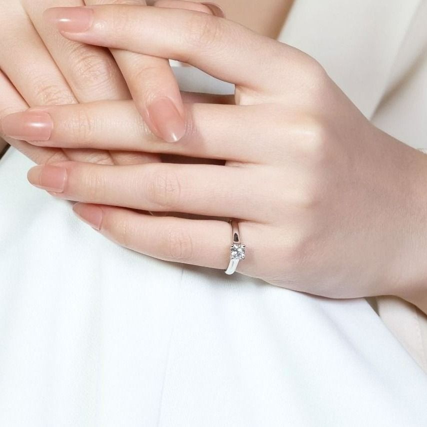 Stunning 0.52ct Natural Diamond Solitaire Ring in Platinum by Tiffany & Co. with Certificate