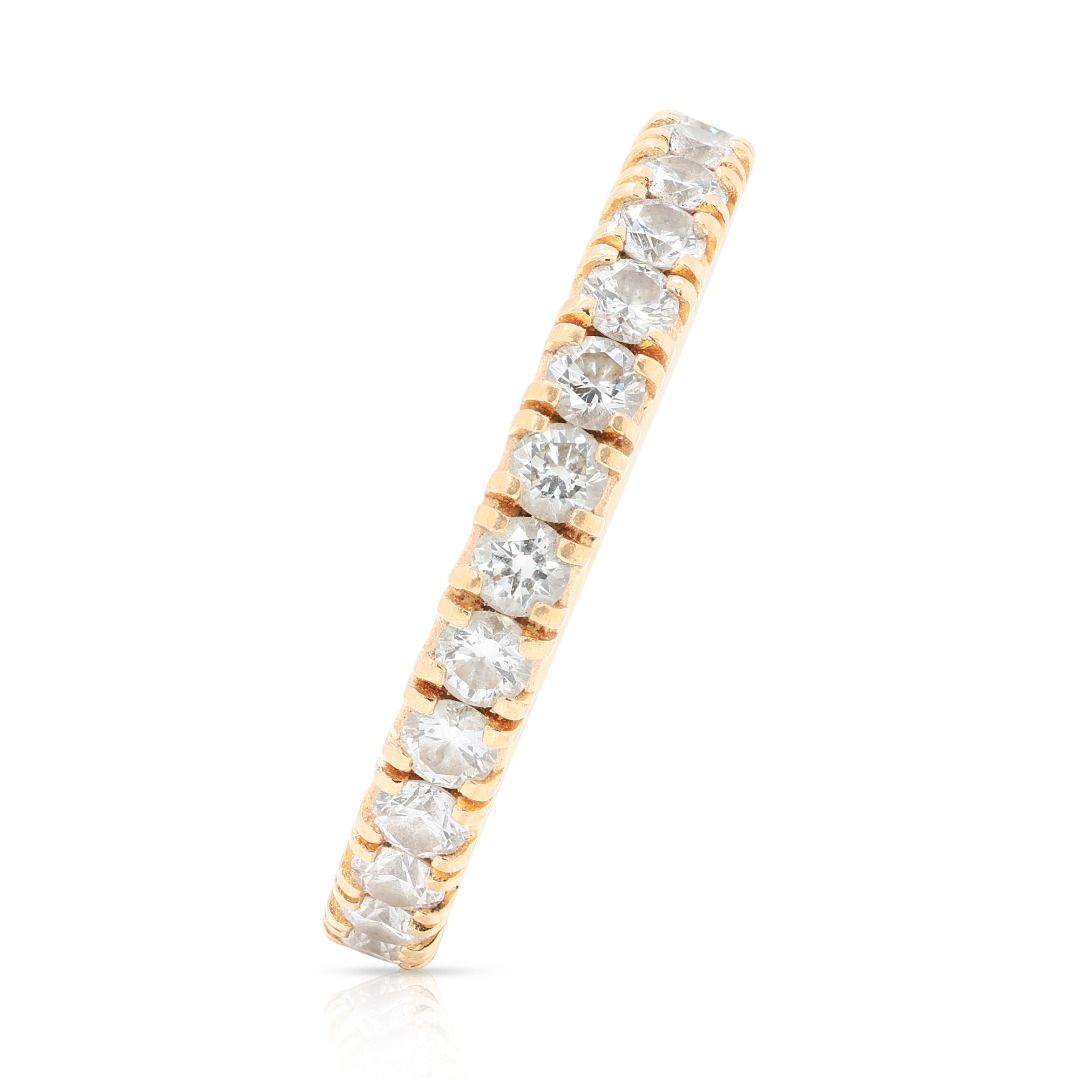 Stunning 0.7ct Round Brilliant Diamond Ring in 18K Yellow Gold