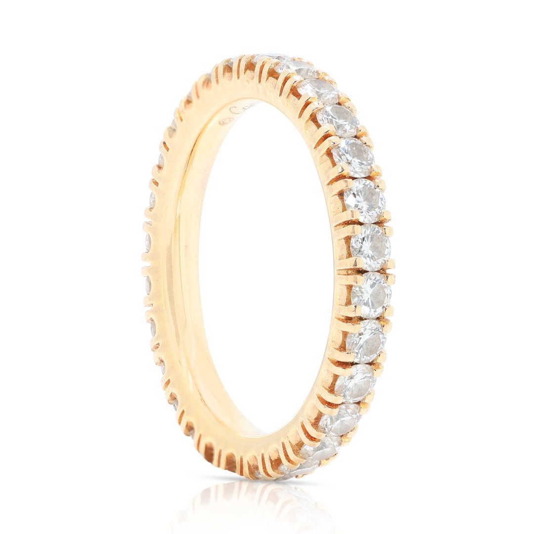 Stunning 0.7ct Round Brilliant Diamond Ring in 18K Yellow Gold