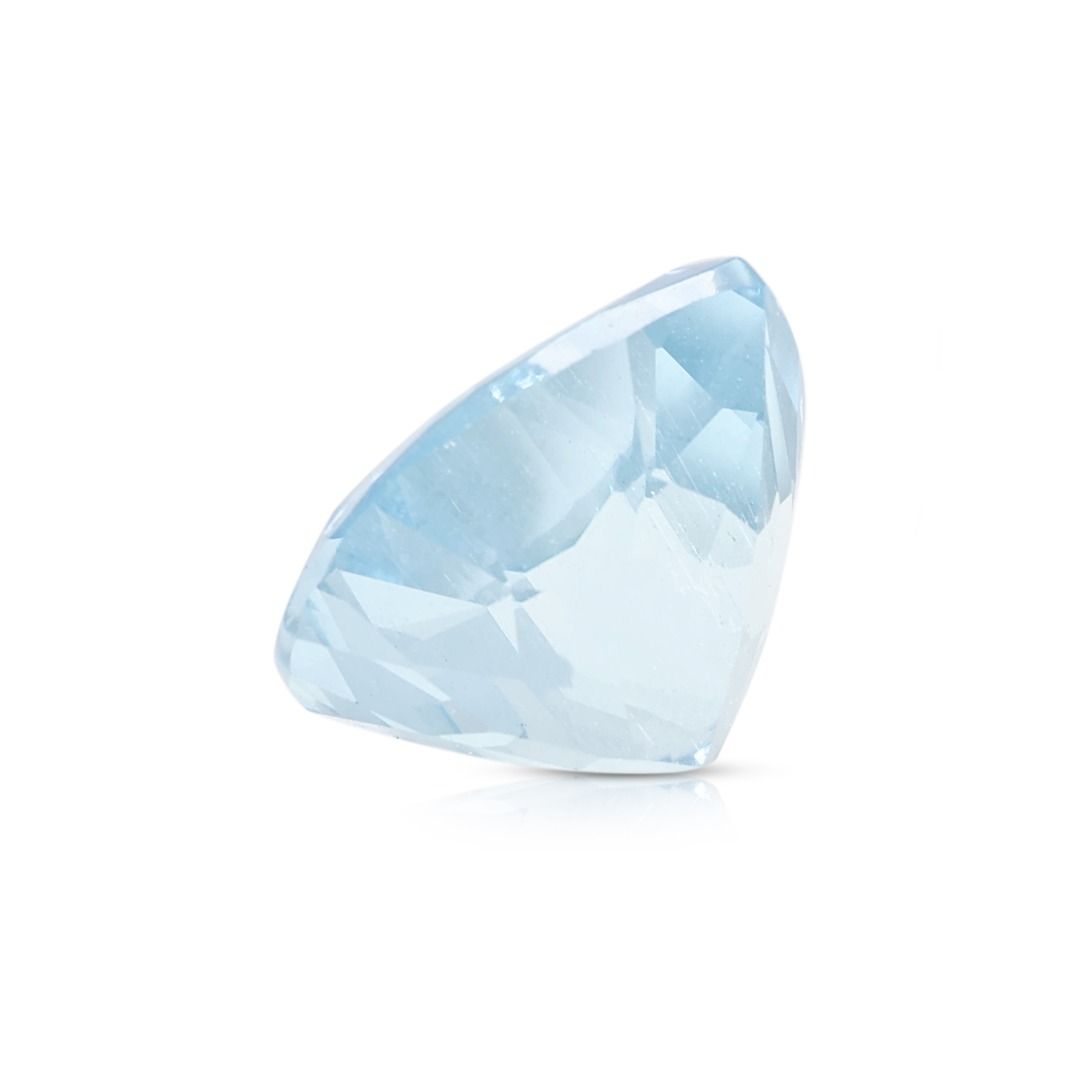 Stunning 4.68ct Heart Cut Natural Aquamarine Loose Gemstone- CGRL Certified