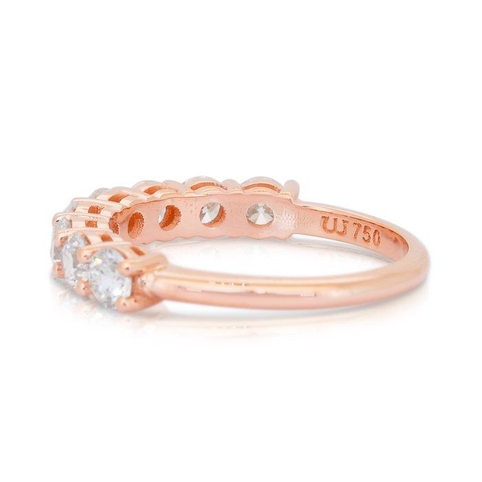Timeless 1.45ct Diamonds Ring in 18k Rose Gold - IGI Certified