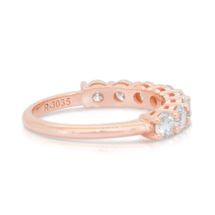 Timeless 1.45ct Diamonds Ring in 18k Rose Gold - IGI Certified