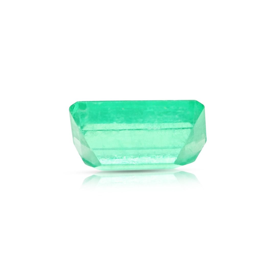 Verdant 2.74ct Natural Green Emerald-Cut Loose Gemstone