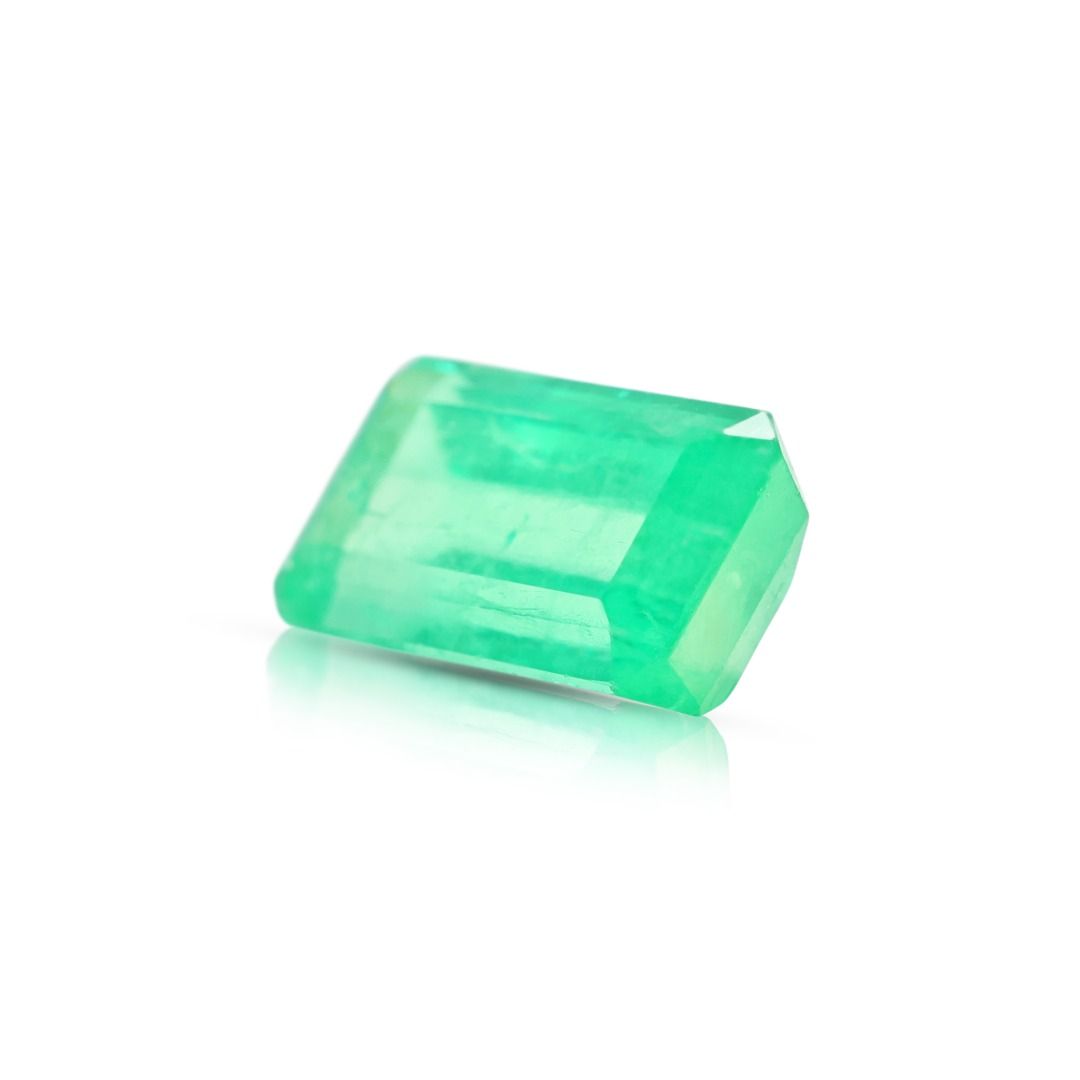 Verdant 2.74ct Natural Green Emerald-Cut Loose Gemstone