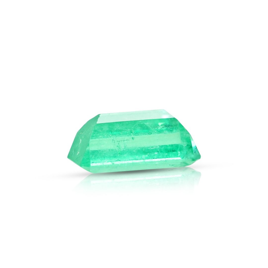 Verdant 2.74ct Natural Green Emerald-Cut Loose Gemstone
