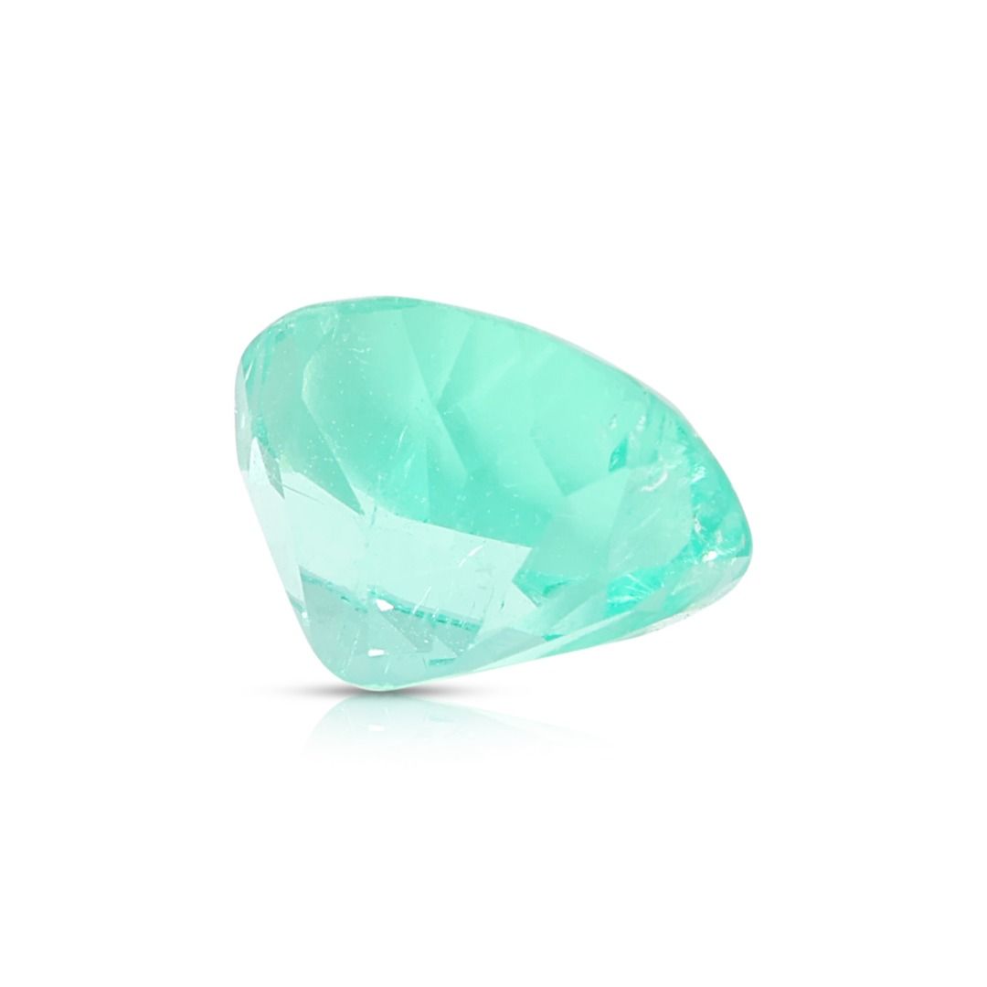 Vibrant 1.26ct Oval Green Emerald Loose Gemstone