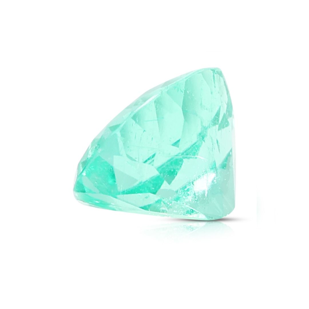 Vibrant 1.26ct Oval Green Emerald Loose Gemstone