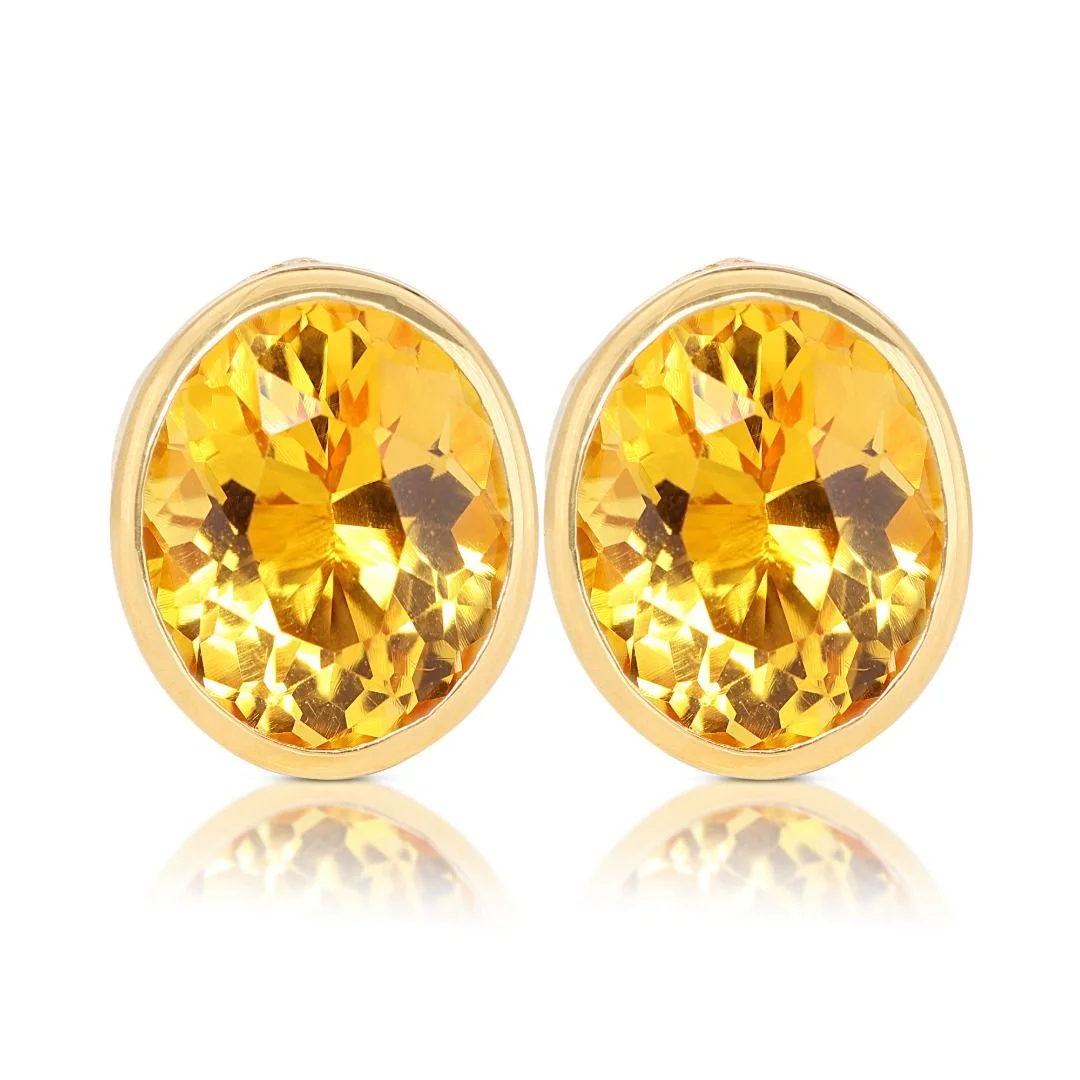 yellow gold earring