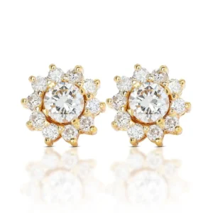 Flower Diamond Earrings