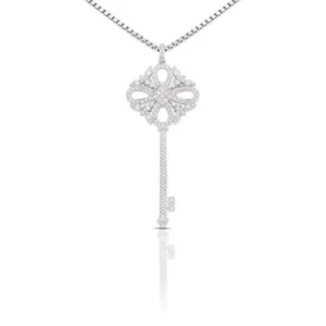 white gold necklace