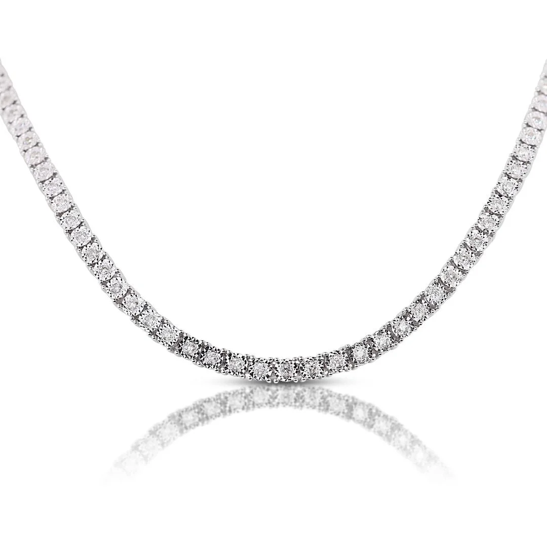 white gold necklace