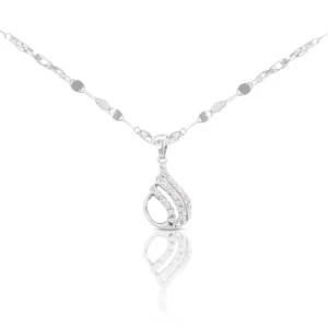 Tear Drop Diamond Necklace