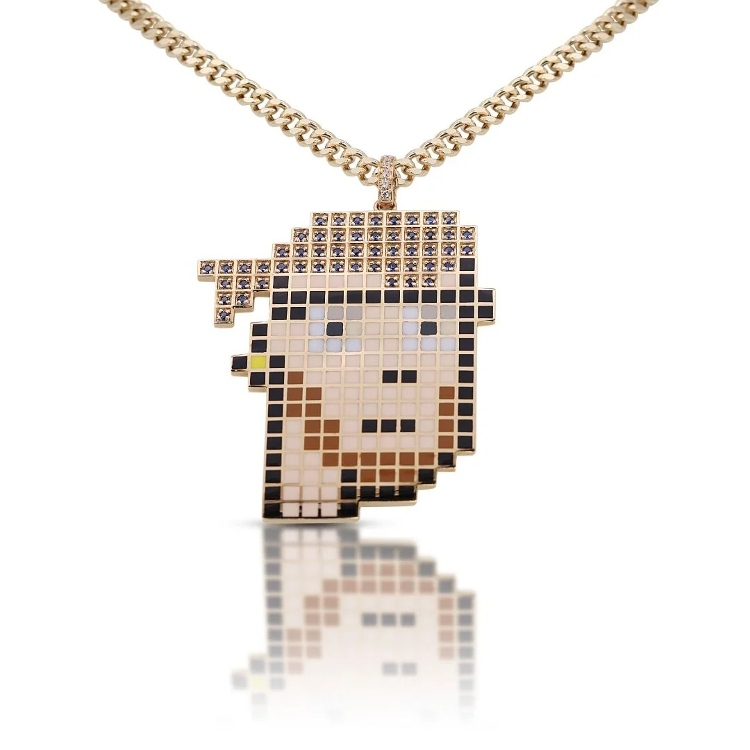 Yellow Gold Character Necklace