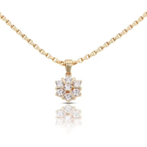 Diamond Flower Necklace
