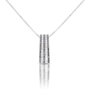 Black and White Diamond Necklace