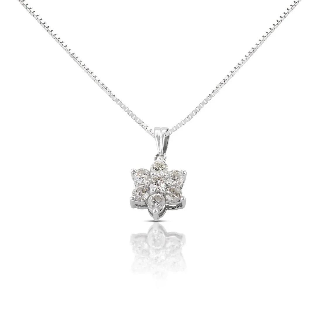 Flower-designed Diamond Necklace