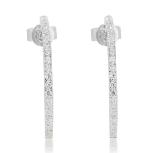 White Gold Hoop Earrings