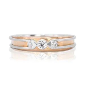 two tone gold ring