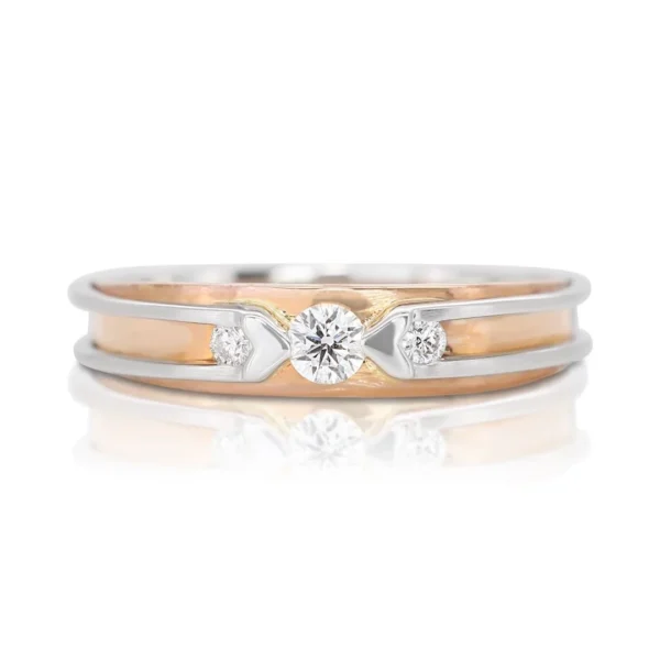 two tone gold ring