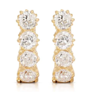 yellow gold earrings