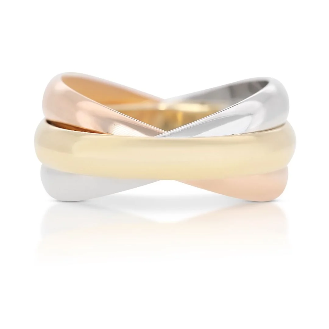 Tri-color Cartier Gold Ring