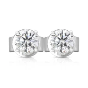 White Gold Stud Earring
